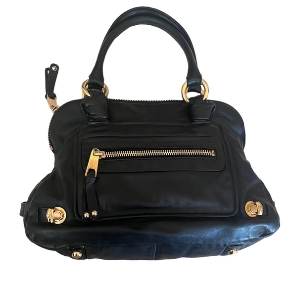 MARC JACOBS Leather Shoulder Bag black - Picture 2 of 11